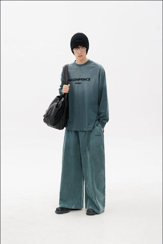 [MASONPRINCE] Layered Sweatshirt Set