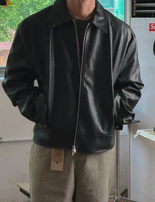 Sander Washed Leather Jacket (3 colors)