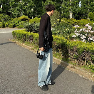Summer sheer knit shirt