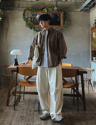 1 + 1 High-Density Oversized Pocket Shirt (10 Colors)