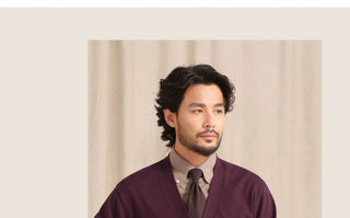 [CULTUM] V-Neck Cotton Cashmere Blend Cardigan