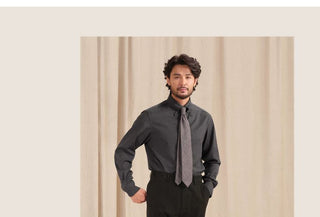 [CULTUM] Italian Pointed Collar Button-Down Shirt