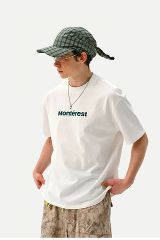 [Monterest] Quick-Dry Antibacterial Logo Crewneck Tee