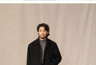 [CULTUM] Knit Collar Snap Button Jacket