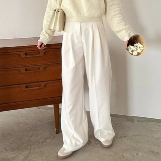 2-pleat wide slacks