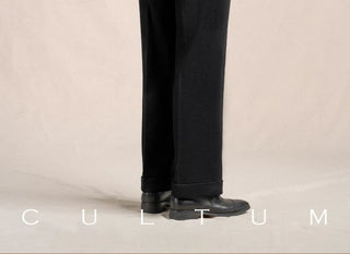 [CULTUM] 1930s Wool Twill Double Pleat Trousers