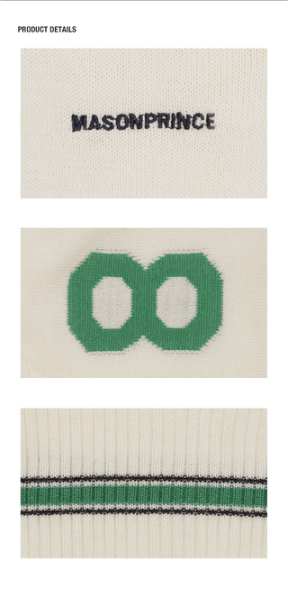 [MASONPRINCE] Jacquard V-neck Pullover