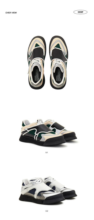 CONP Hide Sneaker (Black Green)