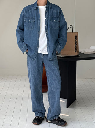 Toffee Western Denim Shirt