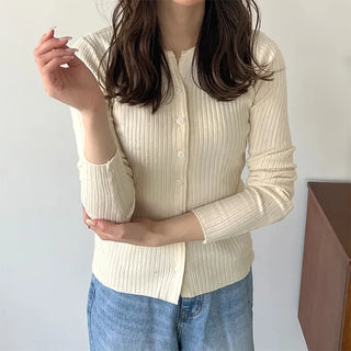 Ribbed cardigan