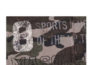 [MASONPRINCE] Distressed Camouflage Hoodie
