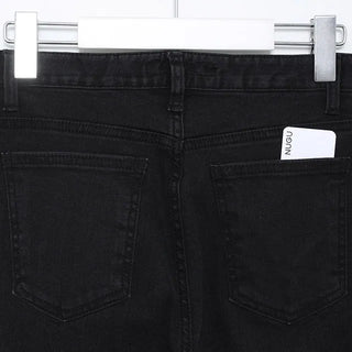 span boot black denim pants