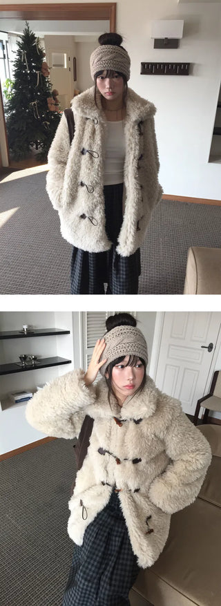 Half Tteokbokki Duffle Coat - 2 colors