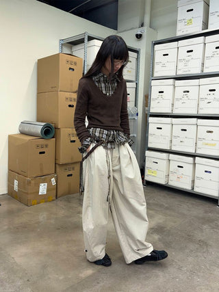 [NeverSeez] Plaid Cotton Shirt