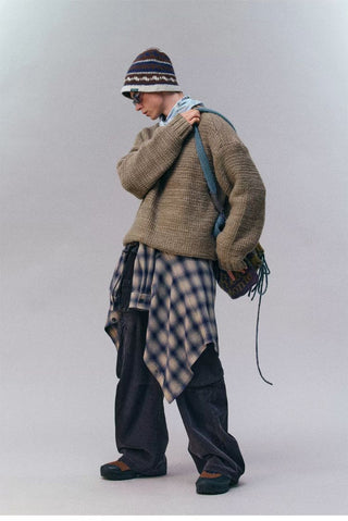 [Monterest] Relaxed Fit Gradient Knit Sweater