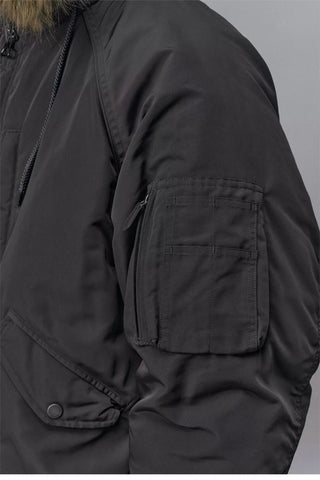 [Monterest] N2B Hooded Down Jacket with Fur Trim