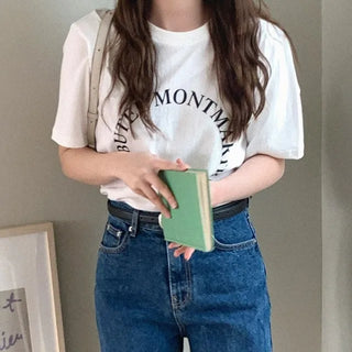 Lettering Short-Sleeved T-Shirt