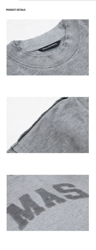 [MASONPRINCE] Washed Print T-shirt
