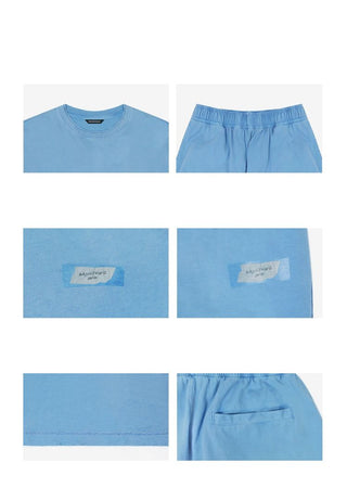[MASONPRINCE] Cotton Hemp Blend Co-ord Set