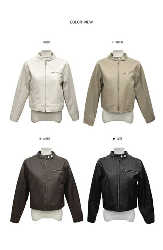 Vera Rider Leather Jacket - 4 colors