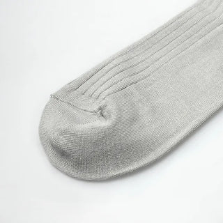 Cotton ribbed long socks