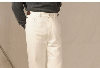 [CULTUM] Washed Cotton Cavalry Twill Straight Pants