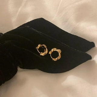 Twist design earrings