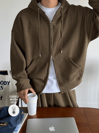 Pita Brushed Corduroy Zip-Up Hoodie Set