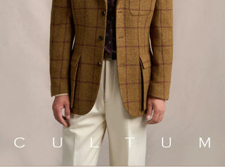 [CULTUM] 1930s Heavyweight Wool Windowpane Blazer