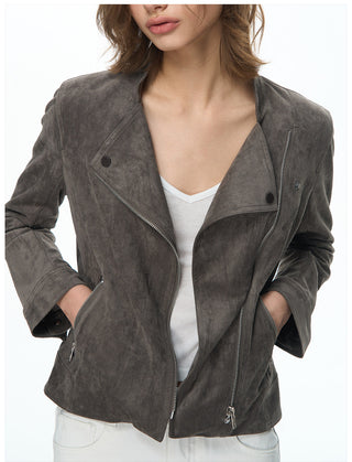 [NECY] Vintage Suede Short Jacket