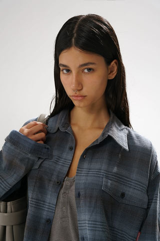 MASONPRINCE Washed Plaid Shirt
