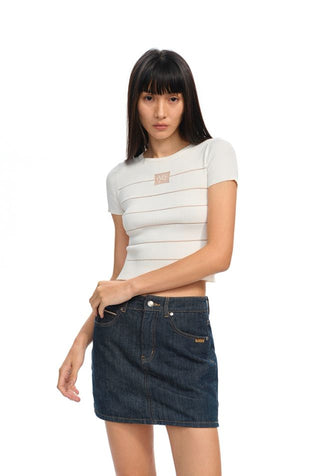 [NOTAWEAR] Beaded knitted T-shirt