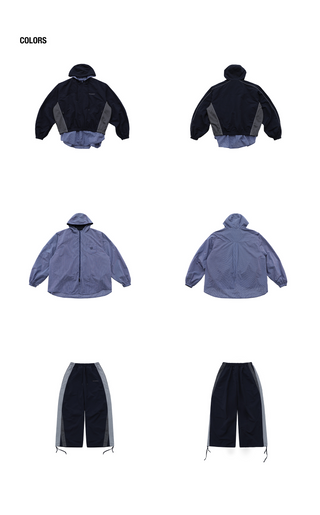 [MASONPRINCE] Two-Way Colorblock Coach Tracksuit