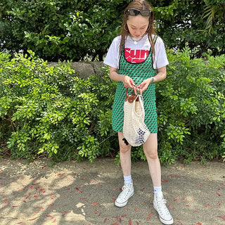 Patterned knit dress