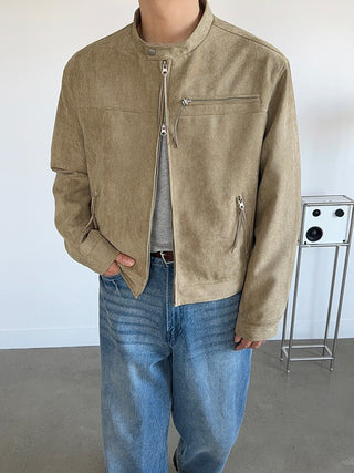 Barnett Suede Biker Crop Blouson