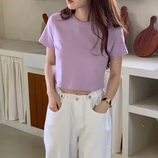 Popo Cropped Short-Sleeve T-Shirt