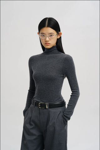 [MASONPRINCE] Seamless Cashmere Blend Layer Shirt