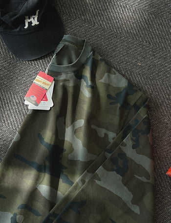 [HEAVY WEIGHT] Camo Long Sleeve T-shirt (2 colors, M~XL)