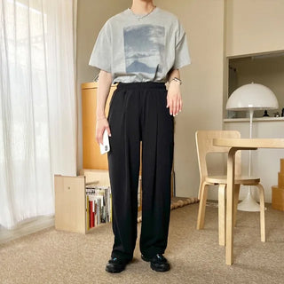 Pintuck Wide Banding Pants