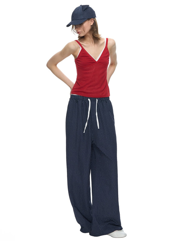 [NECY] Mini Dot Allover Print Wide Pants (2color)