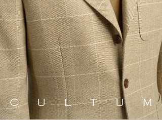 [CULTUM] 1930s Woolen Windowpane Blazer