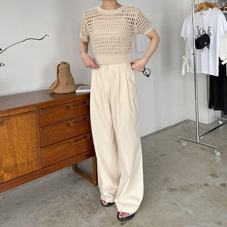 Perforated Cropped Knit