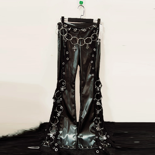 PU leather o ring pant