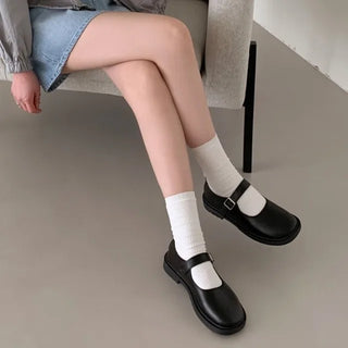 0435 Mary Jane Loafers (2 colors)