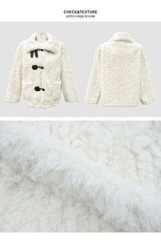Rumi Fur Buckle Year-End Outerwear - 2 Colors