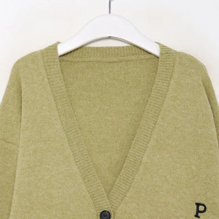 P Lettering Cardigan