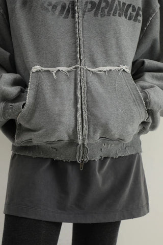[MASONPRINCE] 460G Heavyweight Remake Zip-Up Hoodie