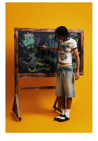 CONP Race Graphic Slim T-Shirt (White)