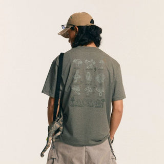 [Monterest] Mushroom Jazz Print Relaxed Tee