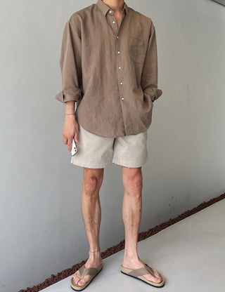 Good Fit Bio Oversized Linen Shirt (100% Linen)